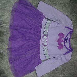 Batman purple tulle long sleeve dress 24M
